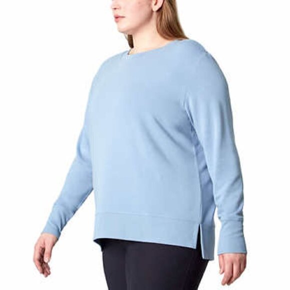 Mondetta Women's Hi-Lo Lightweight Crewneck Pullover Top NWT - Picture 3 of 8